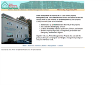Tablet Screenshot of primemgt.com